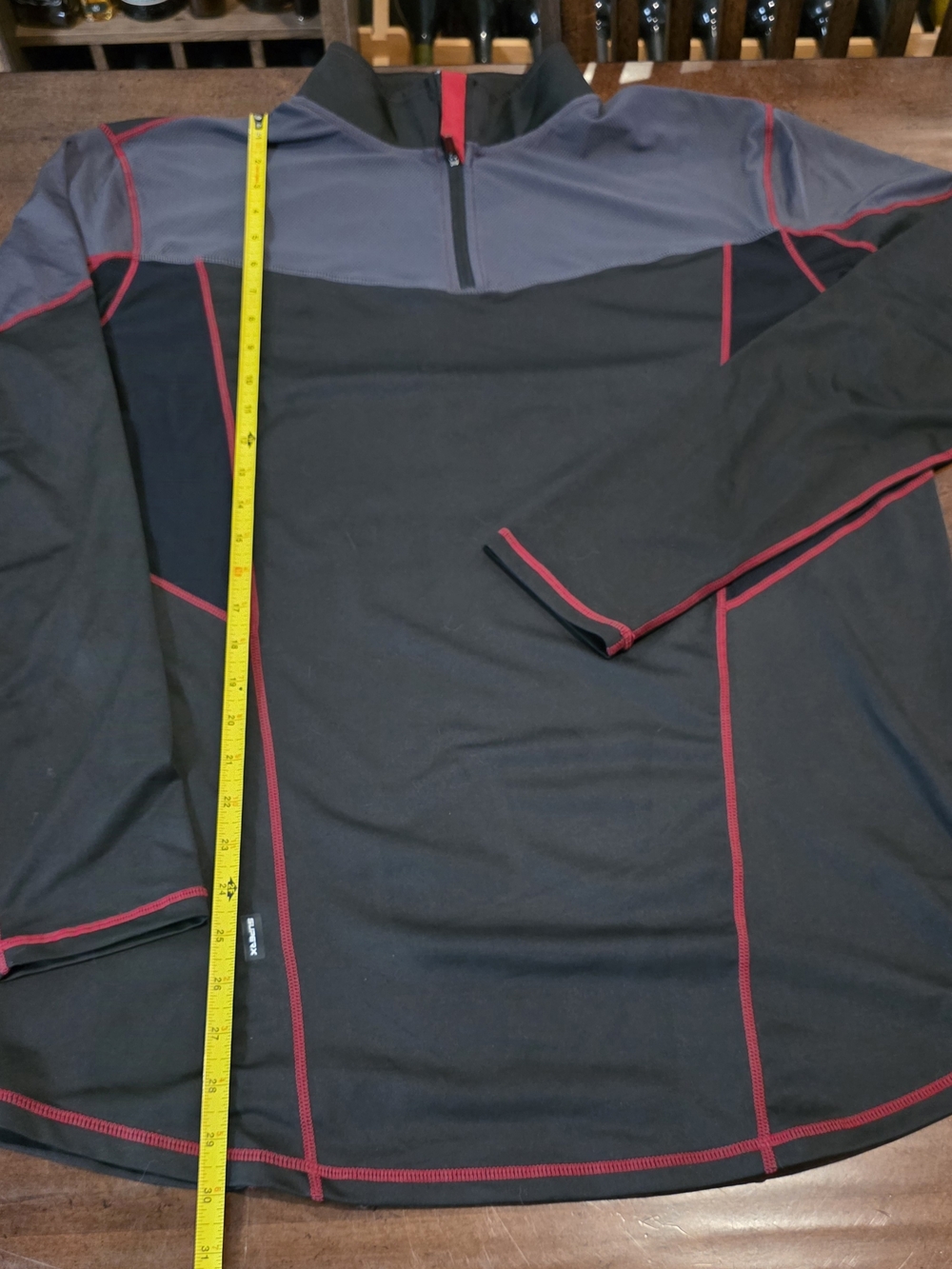 Star Wars Black and Gray Quarter-Zip with Red Stitching